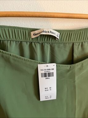 Abercrombie & Fitch Olive Green A-Line Skirt